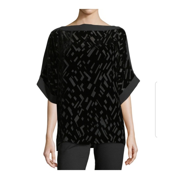eileen fisher dolman sleeve velvet top